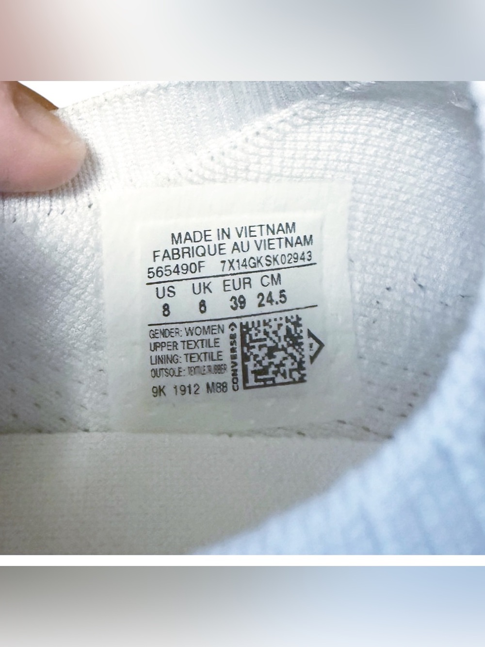 Converse shoreline white mesh sneakers 8 Like New - Picture 8 of 8